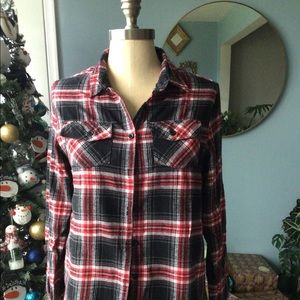 Flannel Button Down Shirt